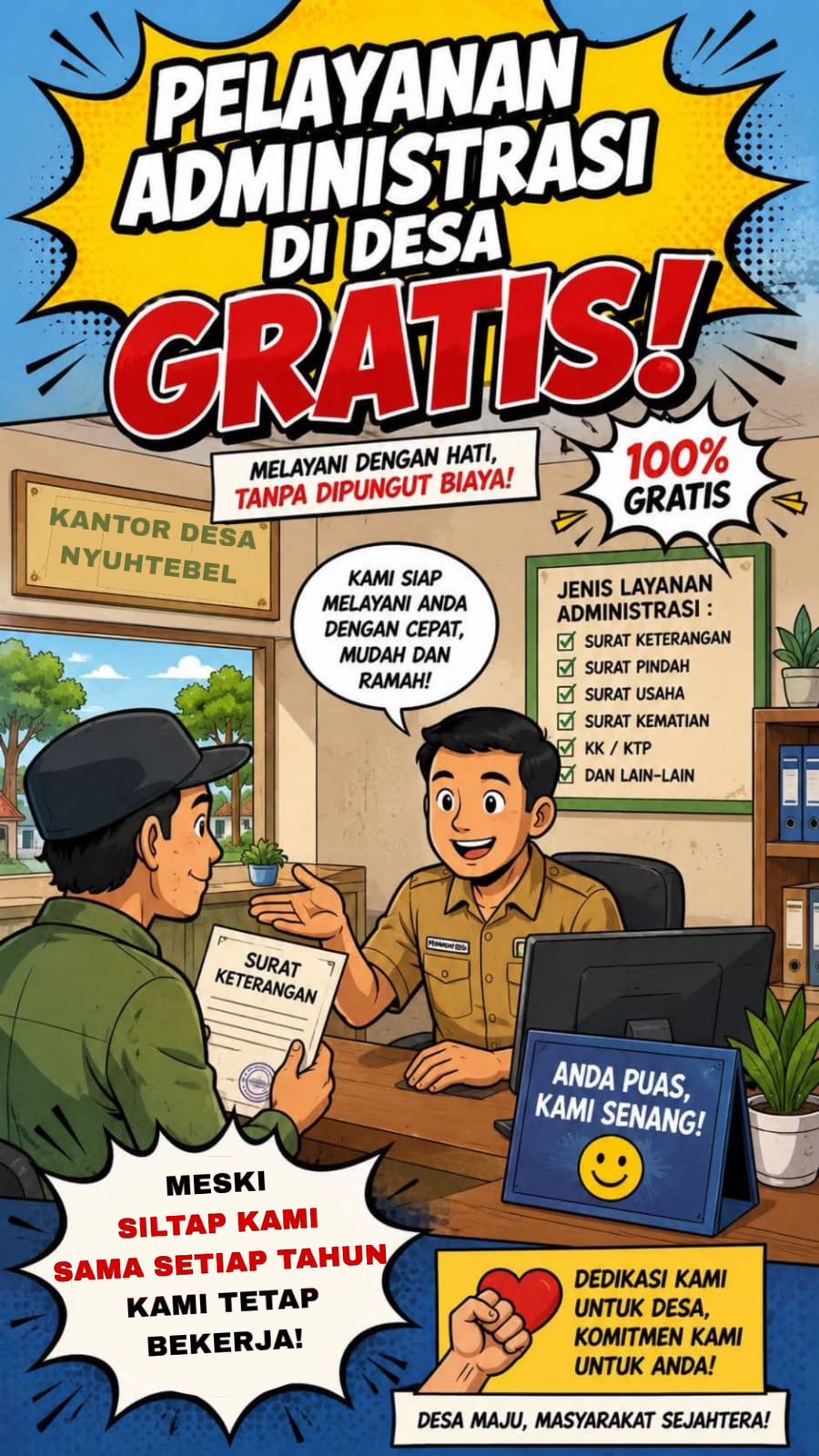 Pelayanan Administrasi Bebas Biaya